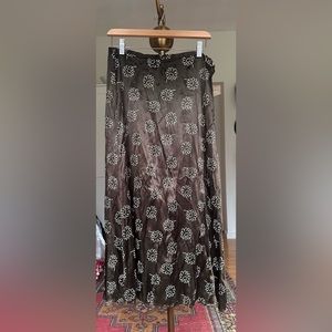 VTG E.R. Gerard Daisy Print Maxi Skirt